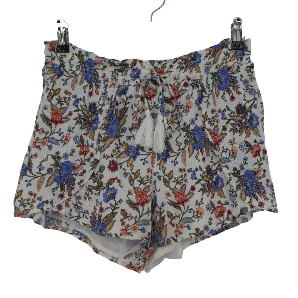 American Eagle Floral Bohemian Crinkle Pull On Shorts Womens Medium